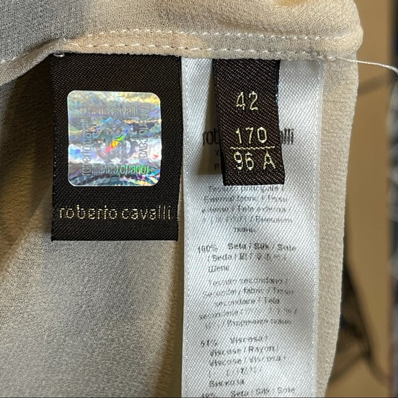 Roberto Cavalli mini Ikat print dress lace details - Picture 6 of 8